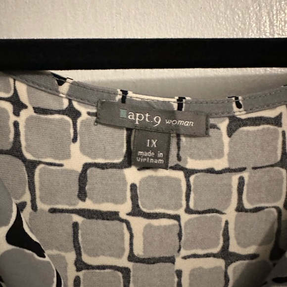 Apt. 9 Patterned Faux Wrap Dress Size 1X - Picture 5 of 5